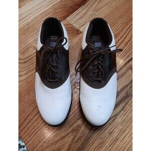 Nike Golf Waverly Last Air Comfort Leather Saddle Gore-Tex Shoes‎ Men's Size 6.5